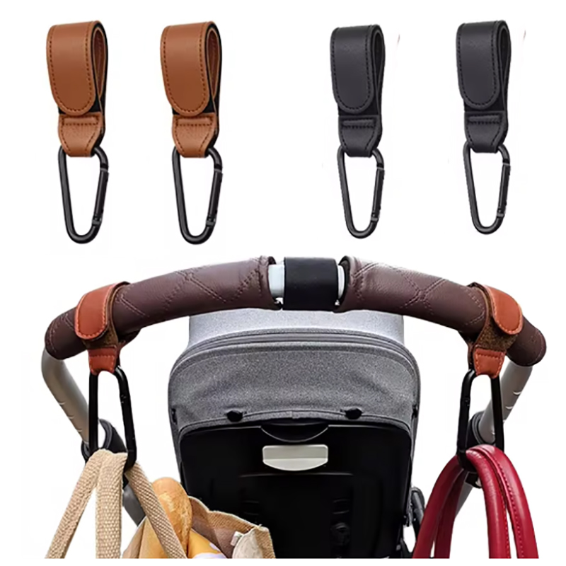 Travel Accessories For 10 Year Old Girl - Crochet de poussette en cuir PU