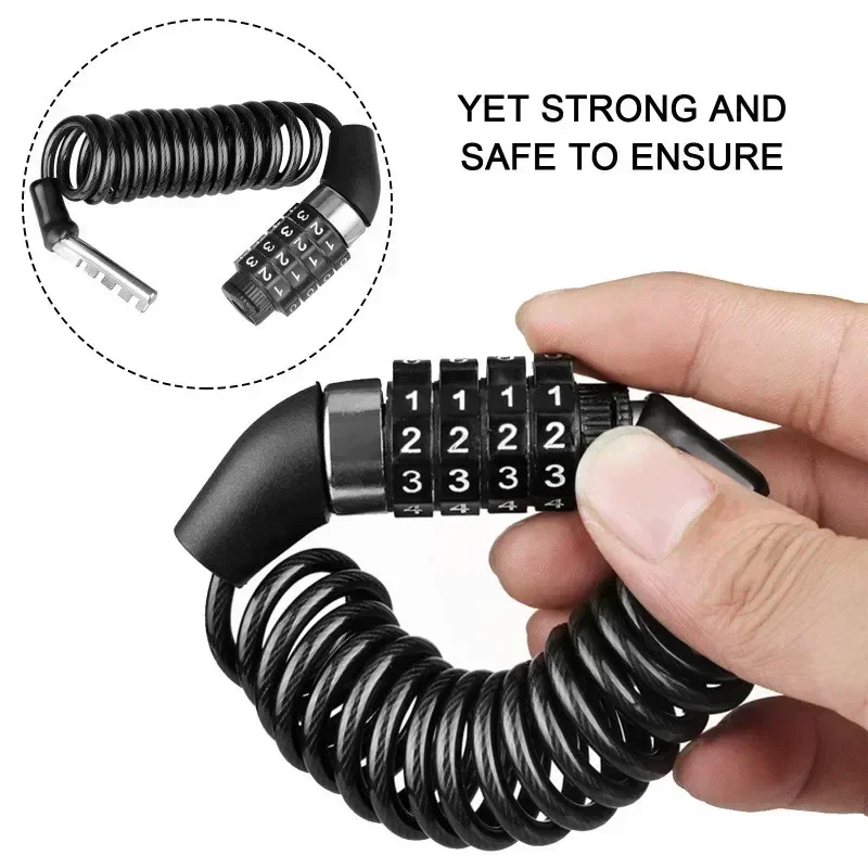Cable Lock Combination - Chaîne antivol pour moto et vélo,