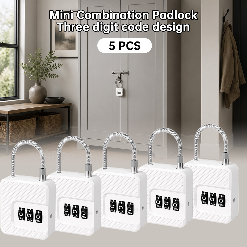 Cable Lock Combination - Mini cadenas à combinaison à 3