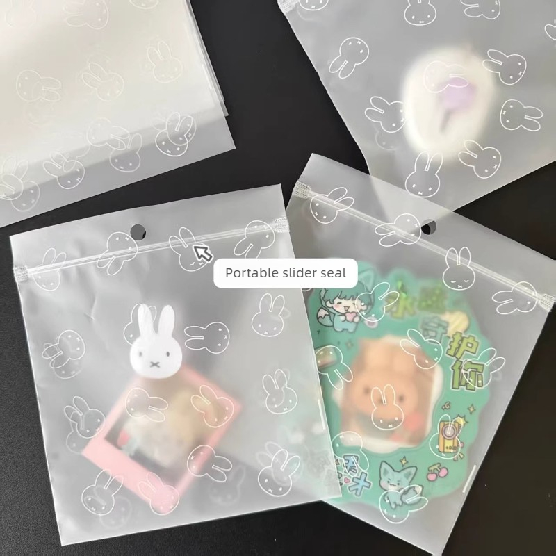 Travel Ziplock Bags - Sac de rangement translucide givré Miffy
