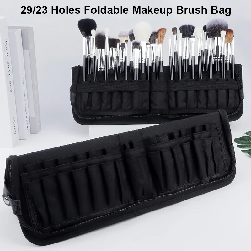 Travel Accessories Holder - 29/23 trous pliable maquillage brosse sac