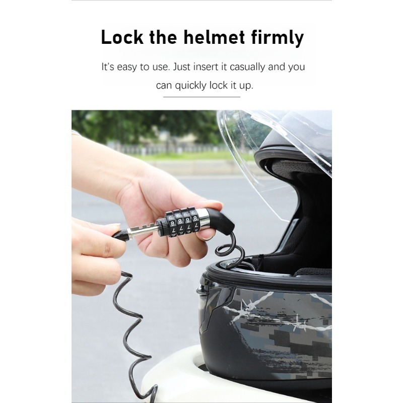 Verrou de casque durable Mini  - Cable Lock Combination avis et prix
