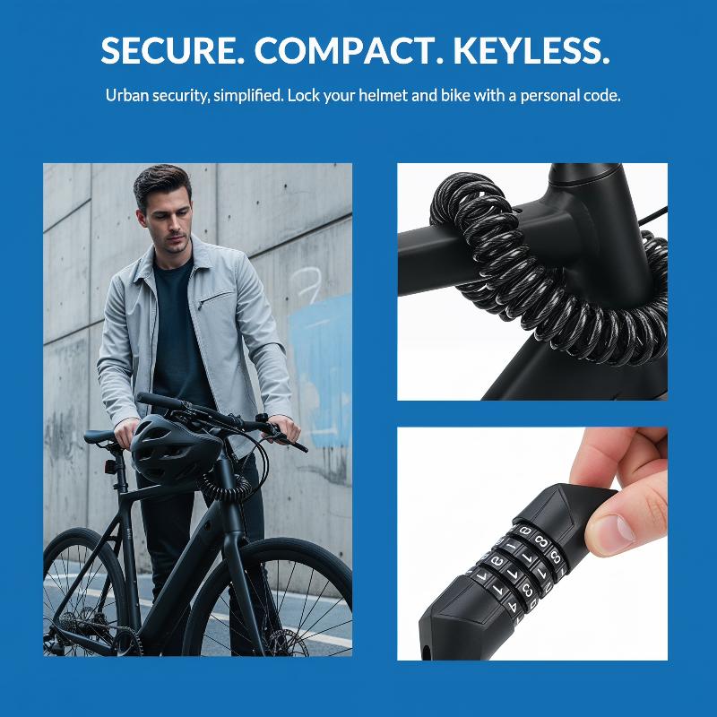 Câble de verrouillage de casqu - Cable Lock Combination avis et prix