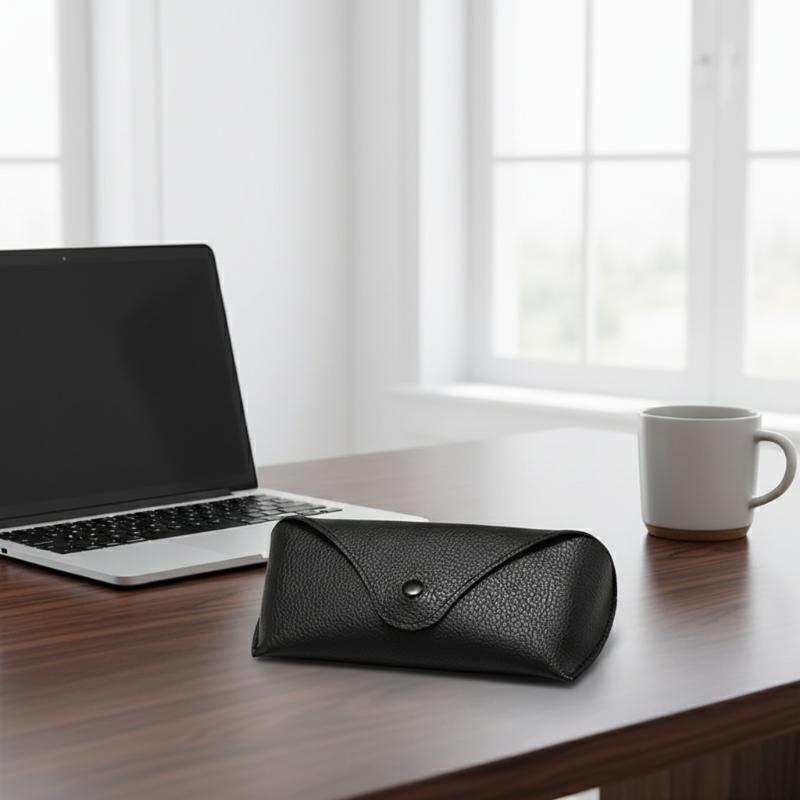 Étui à lunettes en cuir PU, co - Travel Accessories Pouch For Men avis et prix