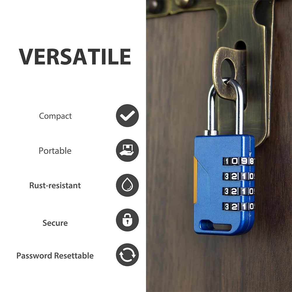 Cadenas à combinaison à 4 chif - Cable Lock Combination avis et prix