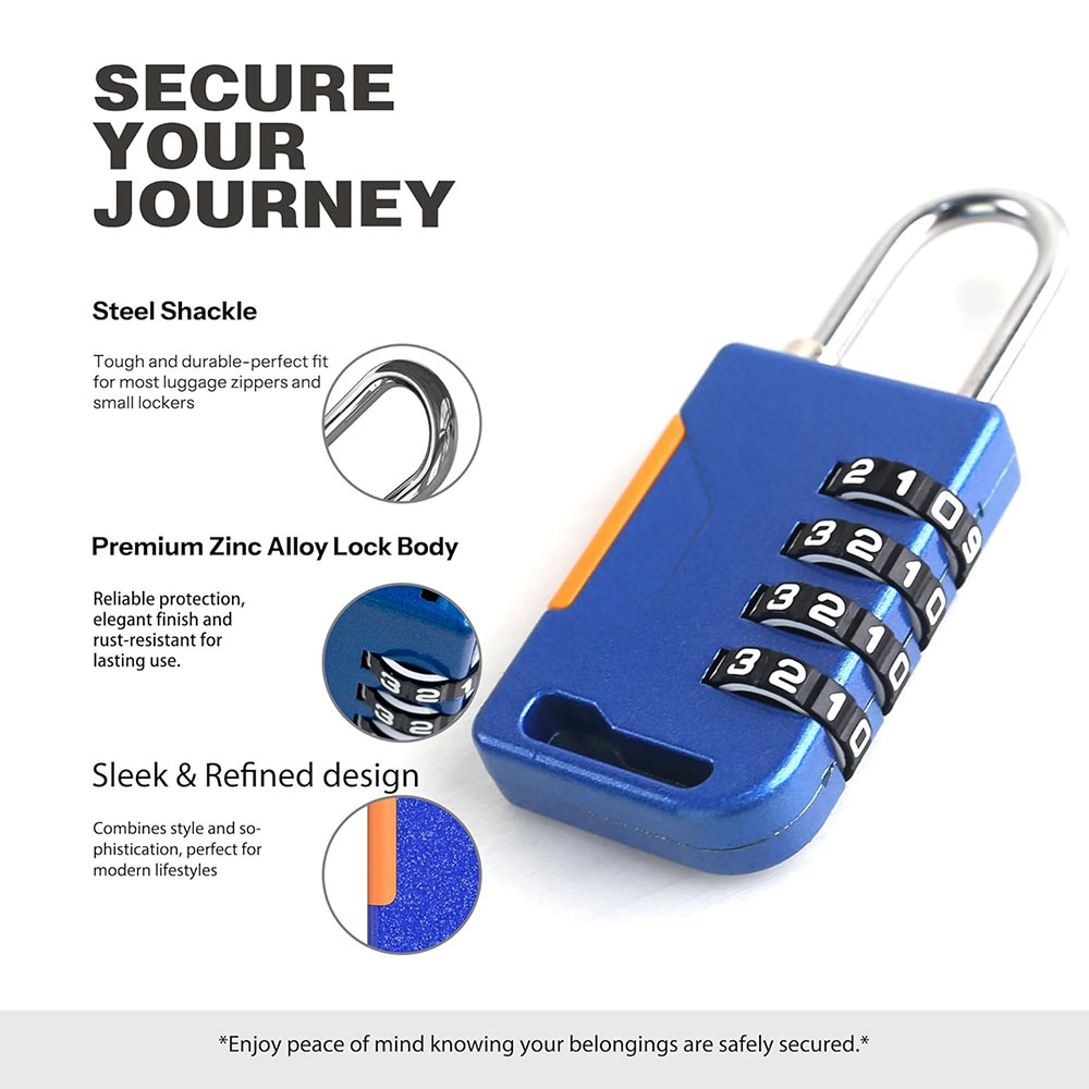 Cadenas à combinaison à 4 chif - Cable Lock Combination avis et prix